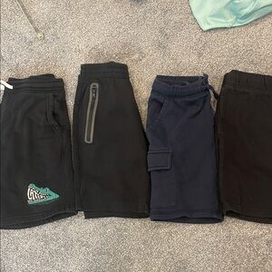 Kids Black and Navy Shorts Set